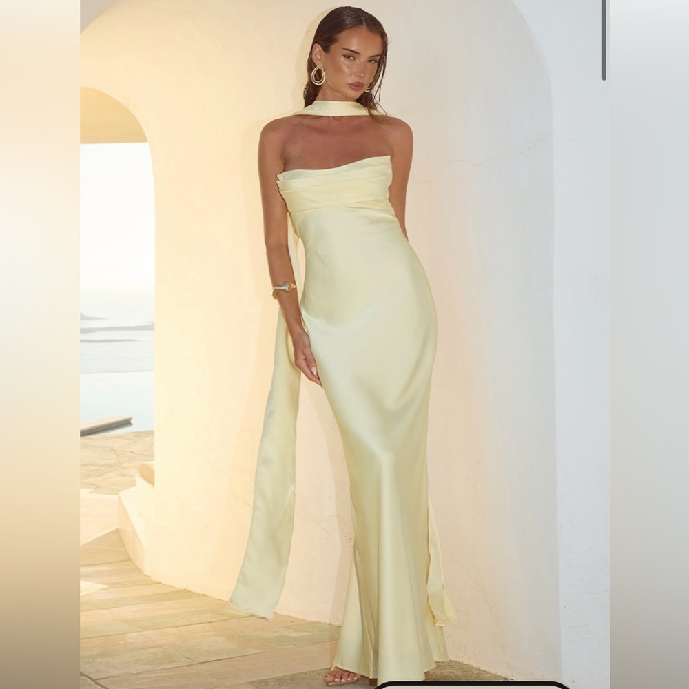 Runaway the Label Madeleine Buttermilk Strapless Maxi Dress-  XXS NWT